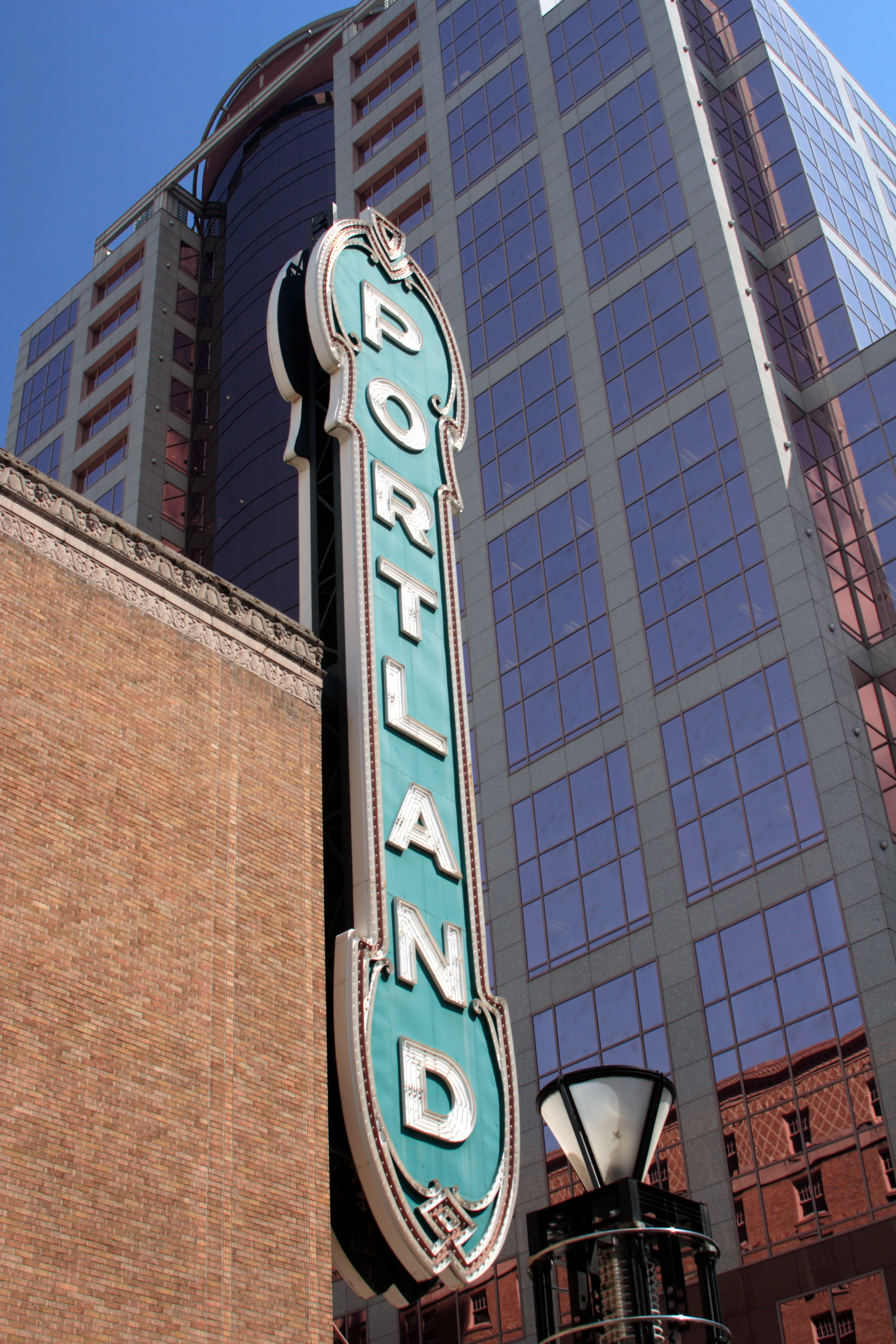 Famous downtown Portland Oregon Sign